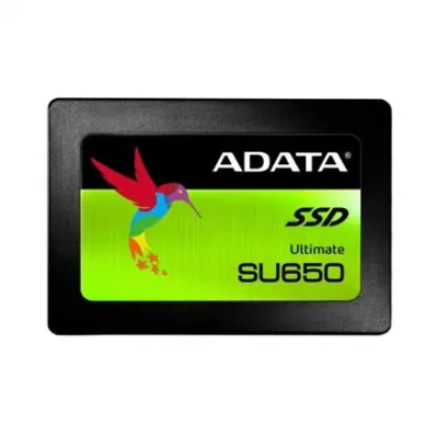 ADATA  |  Ultimate SU650  |  ASU650SS-240GT-R  |  240 GB  |  SSD form factor 2.5”  |  Cietā diska interfeiss SATA  |  Lasīšanas ātrums 520 MB / s  |  Rakstīšanas ātrums 450 MB / s