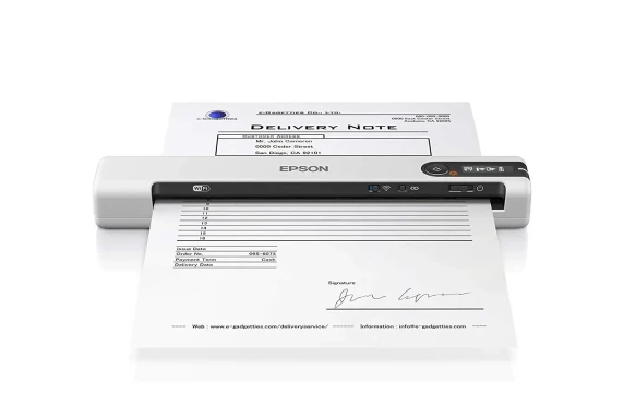 Epson  |  Wireless portable scanner  |  WorkForce DS-80W  |  Colour