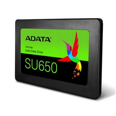 ADATA  |  Ultimate SU650 3D NAND SSD  |  480 GB  |  SSD form factor 2.5”  |  Solid-state drive interface SATA  |  Read speed 520 MB / s  |  Write speed 450 MB / s