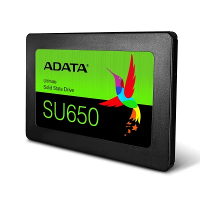 ADATA  |  Ultimate SU650 3D NAND SSD  |  480 GB  |  SSD form factor 2.5”  |  Solid-state drive interface SATA  |  Read speed 520 MB / s  |  Write speed 450 MB / s