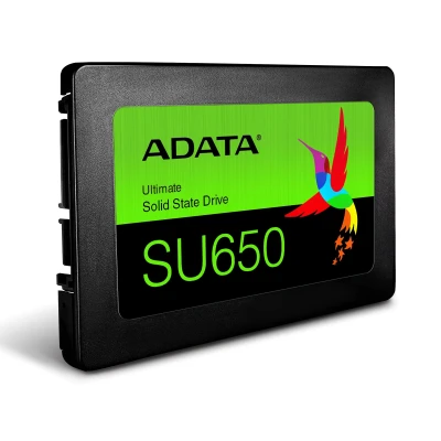ADATA  |  Ultimate SU650 3D NAND SSD  |  480 GB  |  SSD form factor 2.5”  |  Solid-state drive interface SATA  |  Read speed 520 MB / s  |  Write speed 450 MB / s