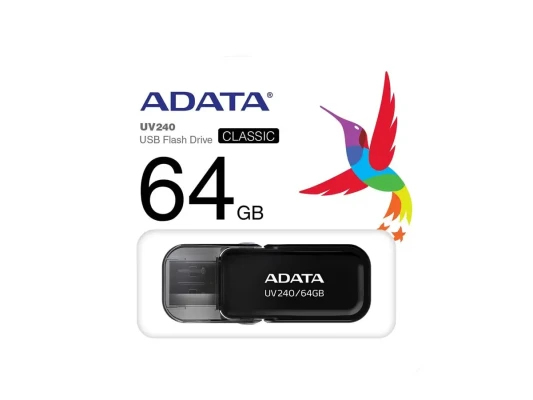 ADATA  |  DashDrive UV240  |  64 GB  |  USB 2.0  |  Black