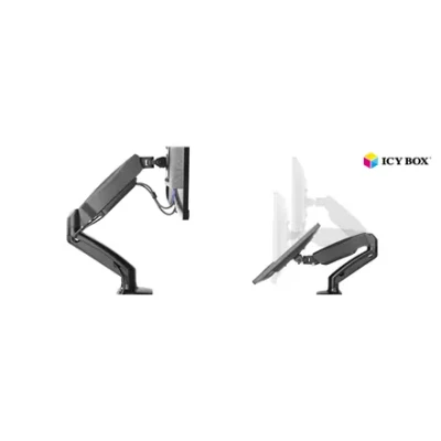 ICY BOX IB-MS303-T Monitor stand with desk mounted base for a screen size up to 27"  |  Raidsonic