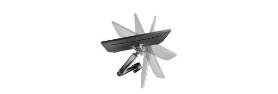 ICY BOX IB-MS303-T Monitor stand with desk mounted base for a screen size up to 27"  |  Raidsonic