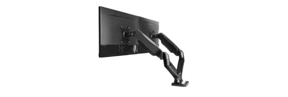 ICY BOX IB-MS304-T, Monitor stand with desk mounted base, for two screens, size up to 27''  |  Raidsonic
