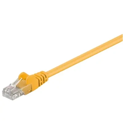Goobay  |  CAT 5e patch cable, U / UTP  |  95556  |  Yellow RJ45 male (8P8C)  |  RJ45 male (8P8C)