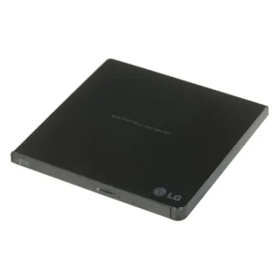 H.L Data Storage  |  Ultra Slim Portable DVD-Writer  |  GP57EB40  |  Interface USB 2.0  |  DVD±R / RW  |  CD read speed 24 x  |  CD write speed 24 x  |  Black  |  Desktop / Notebook