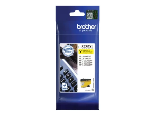 Brother High-yield Ink Cartridge  |  LC3239XLY  |  Ink  |  Yellow