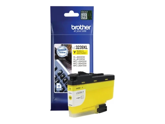 Brother High-yield Ink Cartridge  |  LC3239XLY  |  Ink  |  Yellow