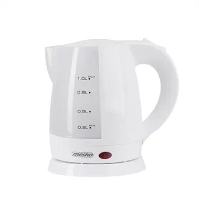 Mesko  |  Kettle  |  MS 1276  |  Standard  |  1600 W  |  1 L  |  Plastic  |  360° rotational base  |  White