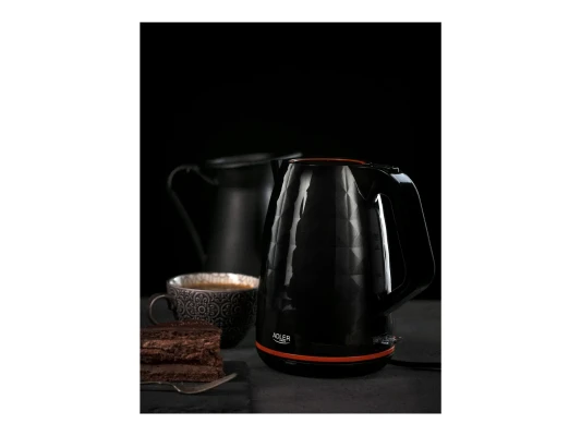 Adler  |  Kettle  |  AD 1277  |  Standard  |  2200 W  |  1.7 L  |  Plastic  |  360° rotational base  |  Black