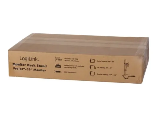 Logilink  |  Desk Mount  |  BP0044  |  13-32 "  |  Maximum weight (capacity) 8 kg  |  Black