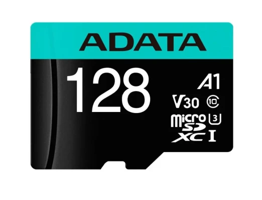 ADATA  |  Premier Pro  |  UHS-I U3  |  128 GB  |  micro SDXC  |  Flash memory class 10  |  with Adapter