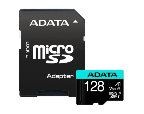 ADATA  |  Premier Pro  |  UHS-I U3  |  128 GB  |  micro SDXC  |  Flash memory class 10  |  with Adapter
