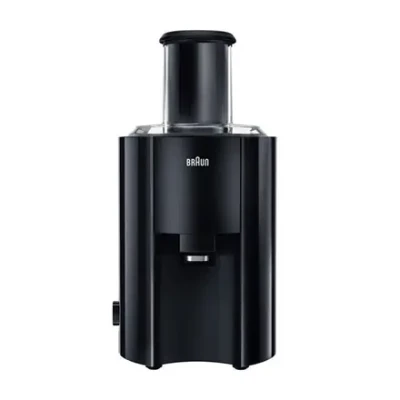 Braun  |  J 300 BK  |  Type Automatic juicer  |  Black  |  800 W  |  Extra large fruit input  |  Number of speeds 2