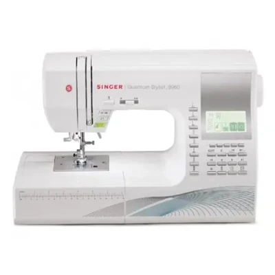 Singer  |  Sewing Machine  |  Quantum Stylist™ 9960  |  Number of stitches 600  |  Number of buttonholes 13  |  White