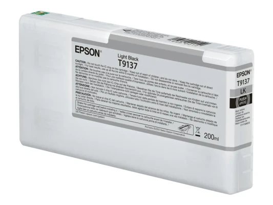 Epson T9137  |  Tintes kasete  |  Gaiši melna