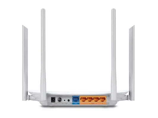 Router  |  Archer C50  |  802.11ac  |  300+867 Mbit / s  |  10 / 100 Mbit / s  |  Ethernet LAN (RJ-45) ports 4  |  Mesh Support No  |  MU-MiMO No  |  No mobile broadband  |  Antenna type 2xExternal