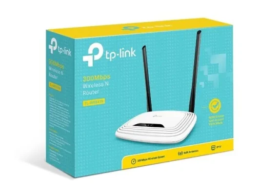 TP-Link TL-WR841N Router  |  N300  |  Wi-Fi 4  |  2.4 GHz  |  5x RJ-45