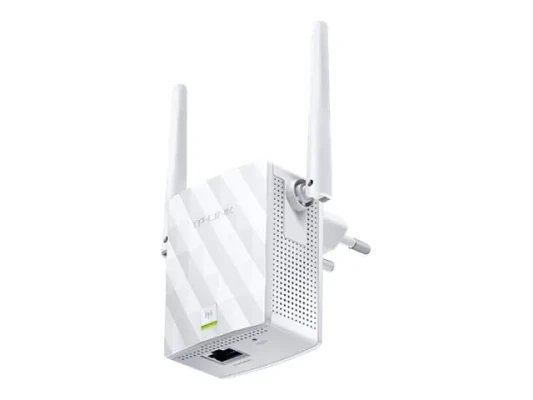 TP-LINK  |  Extender  |  TL-WA855RE  |  802.11n  |  2.4GHz  |  300 Mbit / s  |  10 / 100 Mbit / s  |  Ethernet LAN (RJ-45) ports 1  |  MU-MiMO No  |  no PoE  |  Antenna type 2xExternal