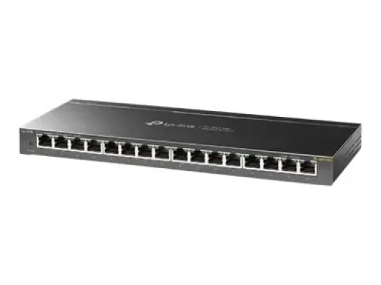 TP-LINK  |  Switch  |  TL-SG116E  |  Web managed  |  Wall mountable  |  Gigabit Ethernet (copper) ports quantity 16  |  Power supply type External  |  36 month(s)