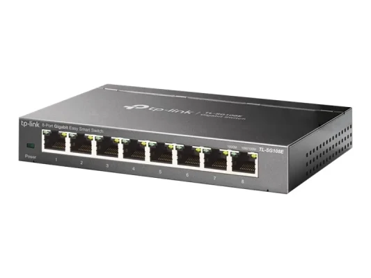 TP-LINK  |  Коммутатор  |  TL-SG108E  |  Управляемый через веб  |  Настенный монтаж  |  Количество портов Gigabit Ethernet (медные) 8  |  Тип питания Внешний  |  36 месяцев