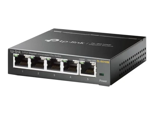 TP-LINK  |  Slēdzis  |  TL-SG105E  |  Tīmekļa pārvaldīts  |  Montējams pie sienas  |  Gigabit Ethernet (vara) portu skaits 5  |  Barošana ārēja  |  36 mēneši