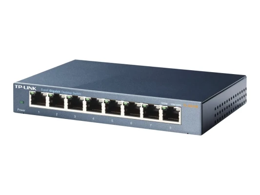 TP-LINK  |  Switch  |  TL-SG108  |  Unmanaged  |  Desktop  |  Gigabit Ethernet (copper) ports quantity 8  |  Power supply type External  |  36 month(s)