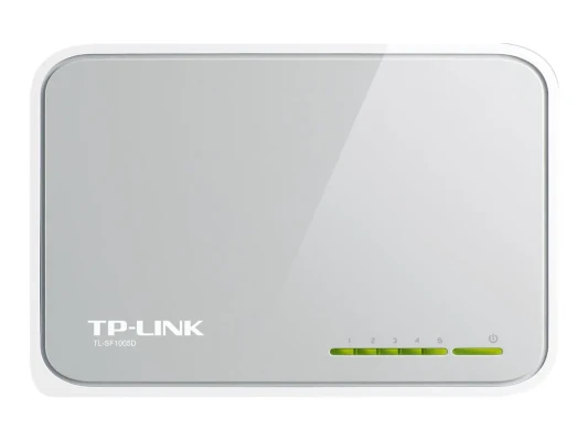TP-LINK  |  Switch  |  TL-SF1005D  |  Unmanaged  |  Desktop  |  10 / 100 Mbps (RJ-45) ports quantity 5  |  Power supply type External  |  36 month(s)