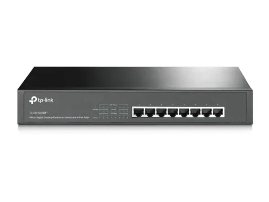TP-LINK  |  Switch  |  TL-SG1008MP  |  Unmanaged  |  Desktop / Rackmountable  |  Gigabit Ethernet (copper) ports quantity 8  |  PoE+ ports quantity 8  |  Power supply type Single  |  36 month(s)