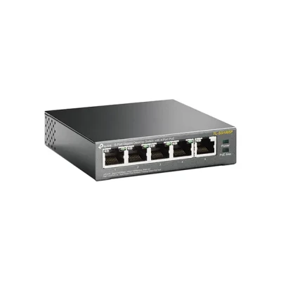 TP-LINK  |  Slēdzis  |  TL-SG1005P  |  Nevadāms  |  Galda  |  Gigabita Ethernet (vara) portu skaits 5  |  Barošana pa Ethernet (PoE) portu skaits 4  |  Barošanas avota veids Ārējais  |  36 mēneši