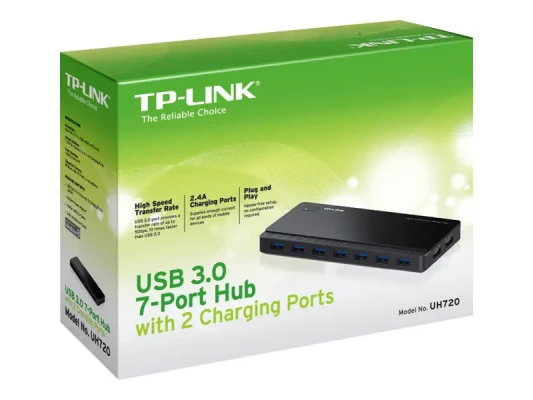 TP-LINK UH720 USB 3.0 7-Port Hub with 2 Charging Ports