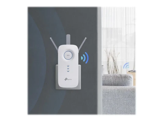 TP-LINK  |  Extender  |  RE450  |  802.11ac  |  2.4GHz / 5GHz  |  450+1300 Mbit / s  |  10 / 100 / 1000 Mbit / s  |  Ethernet LAN (RJ-45) ports 1  |  MU-MiMO No  |  no PoE  |  Antenna type 3xExternal