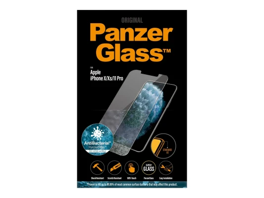 PanzerGlass  |  2661  |  Screen Protector  |  iPhone  |  X / XS  |  Tempered glass  |  Transparent