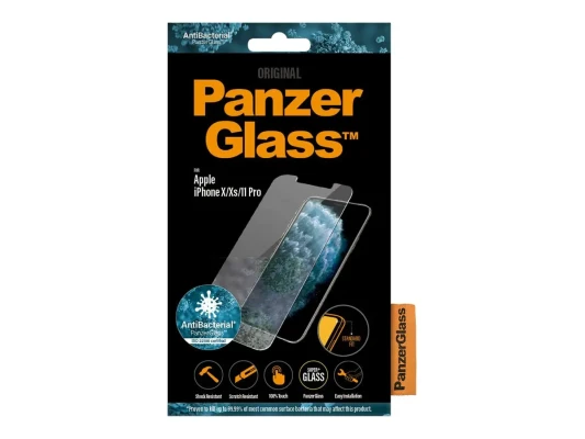 PanzerGlass  |  2661  |  Screen Protector  |  iPhone  |  X / XS  |  Tempered glass  |  Transparent