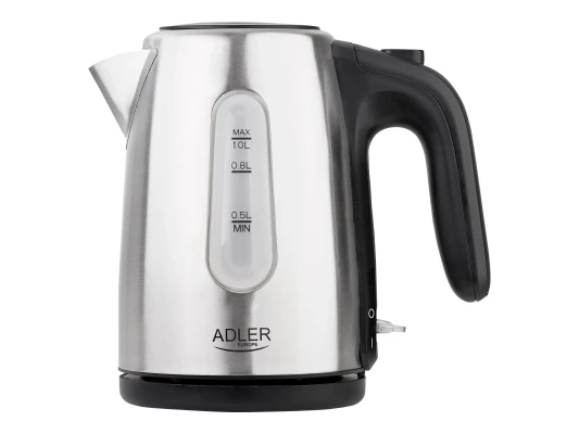 Adler  |  Kettle  |  AD 1273  |  Standard  |  1200 W  |  1 L  |  Stainless steel  |  360° rotational base  |  Stainless steel