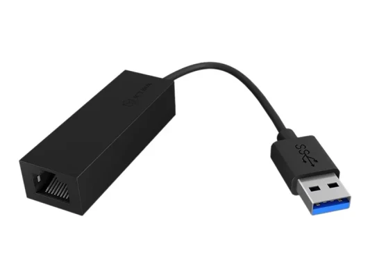 Raidsonic  |  USB 3.0 (A-tips) uz Gigabit Ethernet adapteri  |  IB-AC501a