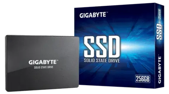 Gigabyte  |  GP-GSTFS31256GTND  |  256 ГБ  |  Интерфейс твердотельного накопителя SATA  |  Скорость чтения 520 МБ / с  |  Скорость записи 500 МБ / с