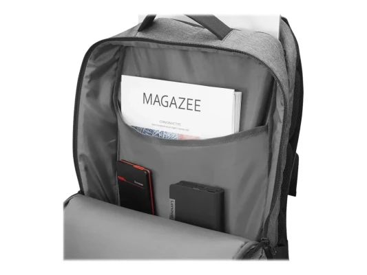 Lenovo  |  Business Casual 17-inch Backpack (Water-repellent fabric)  |  Essential  |  Fits up to size 17 "  |  Backpack  |  Charcoal Grey  |  Waterproof
