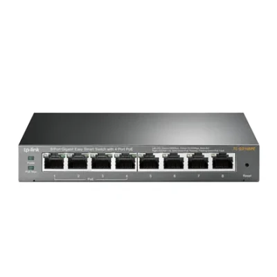 TP-LINK  |  Viedais slēdzis  |  TL-SG108PE  |  Tīmekļa pārvaldīts  |  Datoram  |  Gigabit Ethernet (vara) portu skaits 4  |  PoE+ portu skaits 4  |  Barošanas avota veids Ārējais  |  36 mēneši