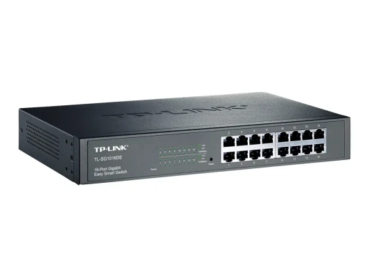 TP-LINK  |  Slēdzis  |  TL-SG1016DE  |  Tīmekļa pārvaldīts  |  Rackmountable  |  Gigabit Ethernet (vara) portu skaits 16  |  36 mēneši