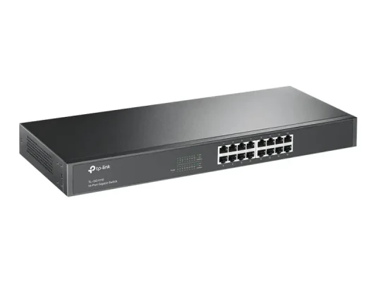 TP-LINK  |  Switch  |  TL-SG1016  |  Unmanaged  |  Rackmountable  |  Gigabit Ethernet (copper) ports quantity 16  |  60 month(s)