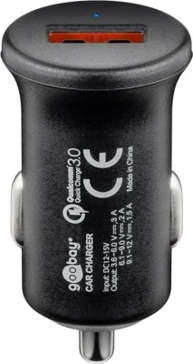 Goobay  |  Quick Charge QC3.0 USB car fast charger  |  USB 2.0 Female (Type A)