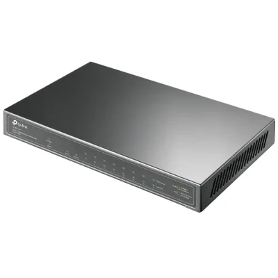 TP-LINK  |  Switch  |  TL-SG1210P  |  Unmanaged  |  Desktop  |  Gigabit Ethernet (copper) ports quantity 1  |  SFP ports quantity 1  |  PoE+ ports quantity 8  |  36 month(s)