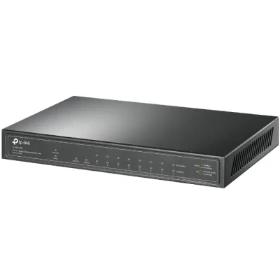 TP-LINK  |  Switch  |  TL-SG1210P  |  Unmanaged  |  Desktop  |  Gigabit Ethernet (copper) ports quantity 1  |  SFP ports quantity 1  |  PoE+ ports quantity 8  |  36 month(s)