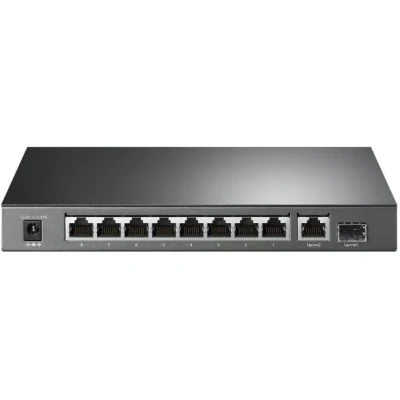 TP-LINK  |  Switch  |  TL-SG1210P  |  Unmanaged  |  Desktop  |  Gigabit Ethernet (copper) ports quantity 1  |  SFP ports quantity 1  |  PoE+ ports quantity 8  |  36 month(s)