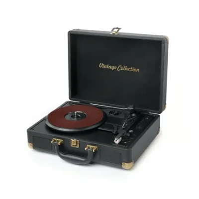 Muse  |  Turntable Stereo System  |  MT-103 GD  |  Black  |  3 speeds  |  USB port  |  AUX in
