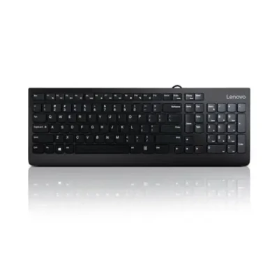 Lenovo  |  USB Keyboard  |  300  |  Wired keyboard  |  Wired  |  EN  |  1.8 m  |  Black