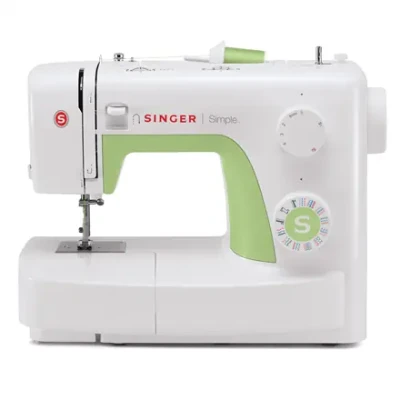 Singer  |  Sewing Machine  |  Simple 3229  |  Number of stitches 31  |  Number of buttonholes 1  |  White / Green