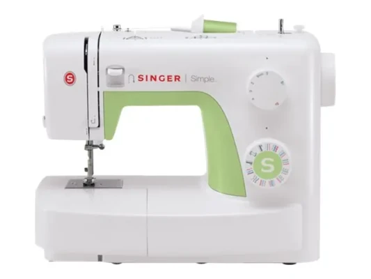 Singer  |  Sewing Machine  |  Simple 3229  |  Number of stitches 31  |  Number of buttonholes 1  |  White / Green